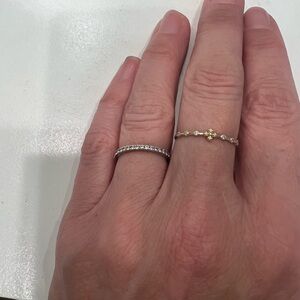Classic and timeless Gold Women's Diamond Eternity Band Size 4.5